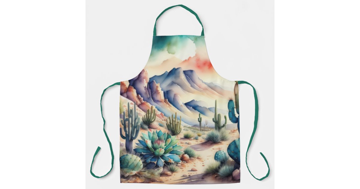 Desert Geo Blue Apron