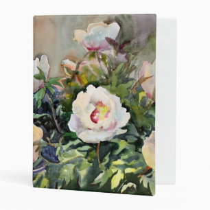 Watercolor Painting Of The Beautiful Flowers Mini Binder