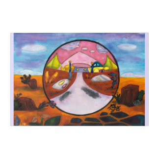 Watercolor Painting Science Fiction Dimension Art