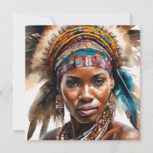 Watercolor Painting Set Hyper Realistic Character Card