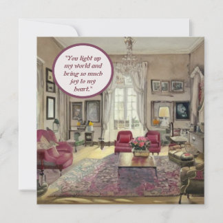 Watercolor Paintings: "Love in Color" Note Card