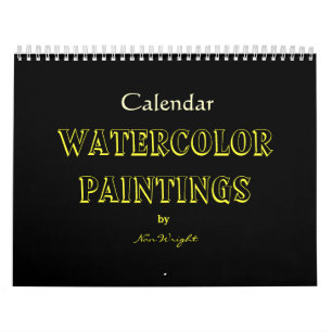 Watercolor Paintings of Nan's Calendar