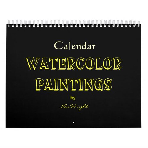 Watercolor Paintings of Nans Calendar
