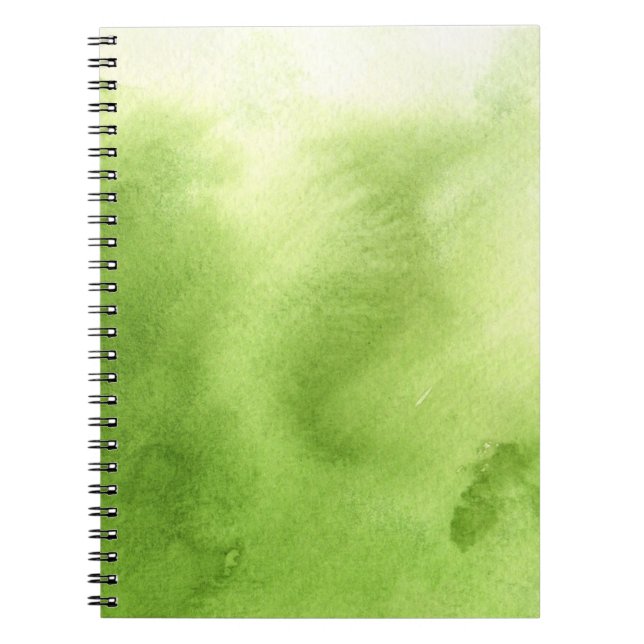 watercolor paints on a rough texture paper notebook (Front)