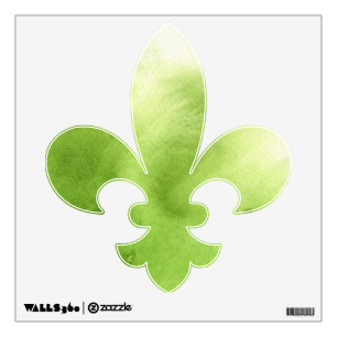 watercolor paints on a rough texture paper wall decal