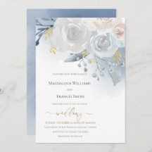 watercolor pale flowers | wedding
