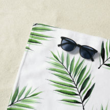 Watercolor Palm Pattern
