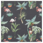 Watercolor Palm Pattern Fabric