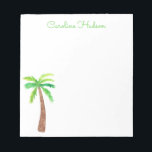 Watercolor Palm Tree Notepad<br><div class="desc">PreppyPrint.com - Add your personalized touch to this notepad. Click "edit design" to change the font,  image size,  etc. Transfer this design onto the products of your choice too! Please visit my designer store,  PreppyPrint.com,  for coordinating items.</div>
