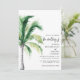 Watercolor Palm Tree Script Destination Wedding Invitation | Zazzle