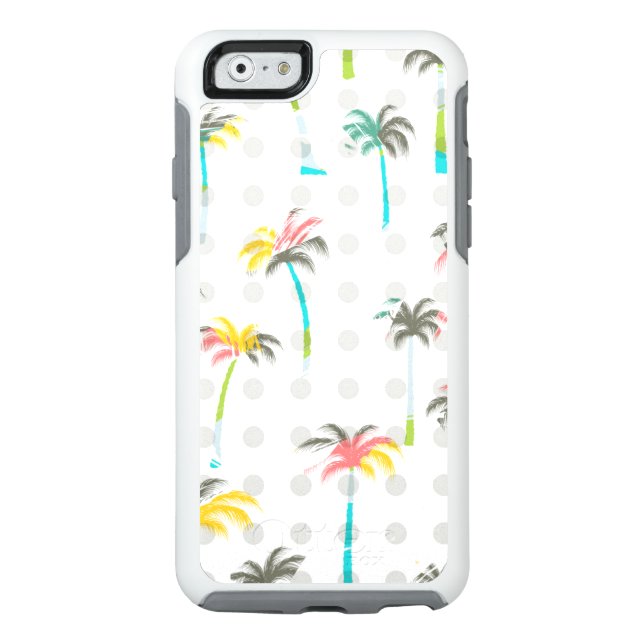 Watercolor Palm Trees Otterbox iPhone Case (Back)