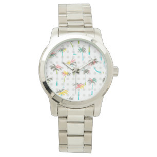 Watercolor Palm Trees Watch