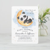 Watercolor Panda Baby Shower Invitation (Standing Front)