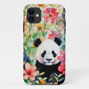 Watercolor Panda Bear iPhone 11 Case