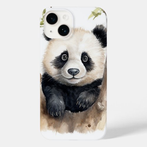 Watercolor Panda Bear  Case_Mate iPhone 14 Case