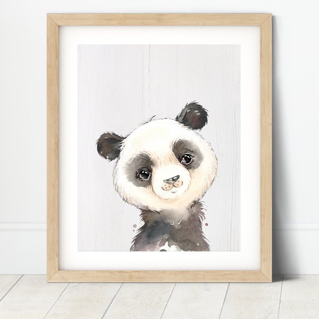 Watercolor Panda Nursery Art Print (Creator Uploaded)