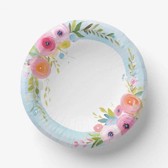 watercolor  paper bowls (Front)