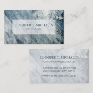Watercolor paper. business card