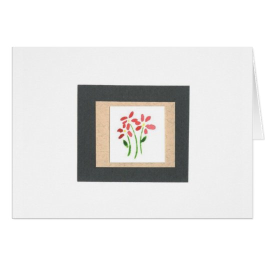 Watercolor Paper Collage Cards (Front Horizontal)