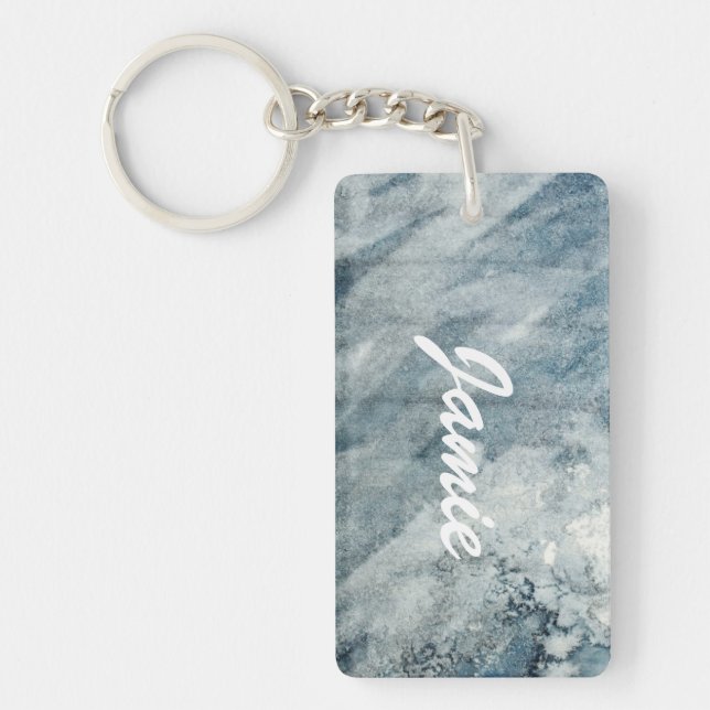 Watercolor paper. keychain (Front)