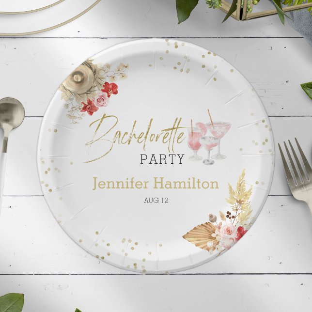 Watercolor Paper Plates | Bachelorette Boho        (Creator Uploaded)
