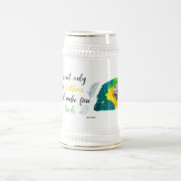 watercolor parrot mug & an encouragement quote