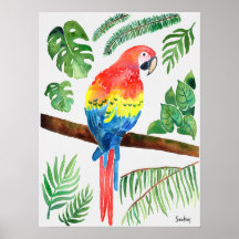 Watercolor Parrot