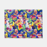 Watercolor Parrots Doormat