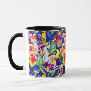 Watercolor Parrots Mug