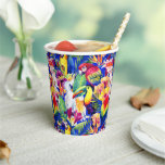 Watercolor Parrots Paper Cups