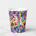 Watercolor Parrots Paper Cups