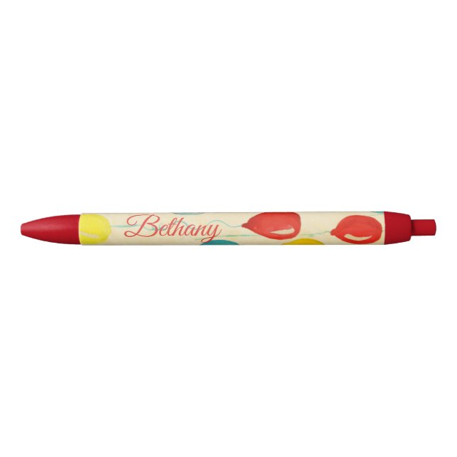 Watercolor Party Balloons Personalised Pen (Front)