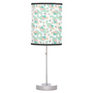 Watercolor Pastel Chamelions  Table Lamp