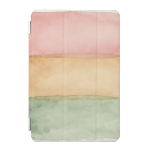 Watercolor Pastel Color Block Layers iPad Mini Cover