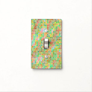 Watercolor Pastel Dots Light Switch Cover