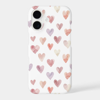 Watercolor Pastel Hearts Pattern | Case-Mate iPhone 17 Case