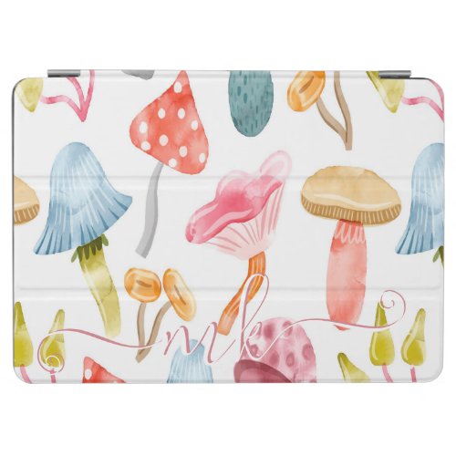  Watercolor Pastel Mushrooms iPad Air Cover