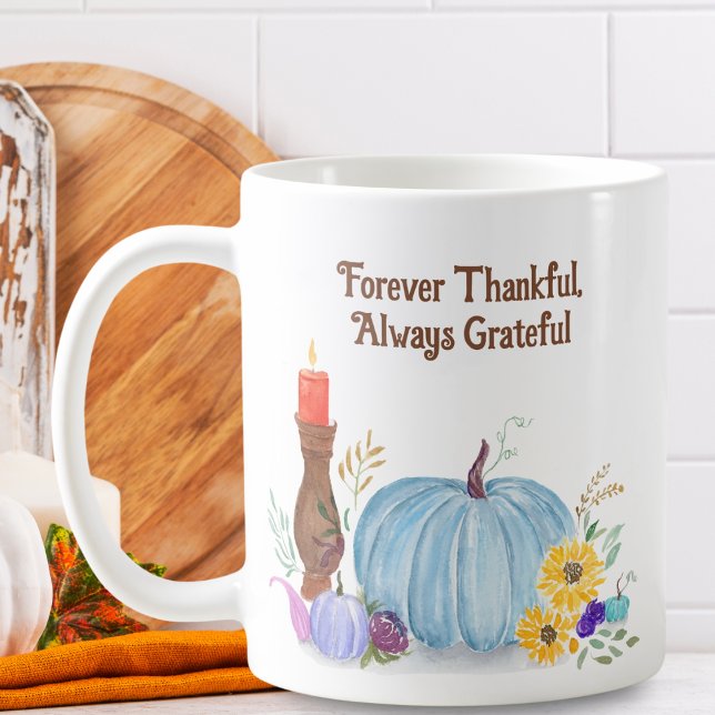 Watercolor Pastel Pumpkin, Autumn Friendsgiving Coffee Mug (Creator Uploaded)