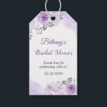 Watercolor Pastel Purple Floral Bridal Shower Gift Gift Tags<br><div class="desc">Watercolor Pastel Purple Floral Bridal Shower Gift Tags</div>