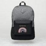 Watercolor Pastel Rainbow Custom Name School Port Authority® Backpack<br><div class="desc">Fun quote backpack for school,  hiking,  travel or work.
© Gorjo Designs. Made for you via the Zazzle platform.</div>