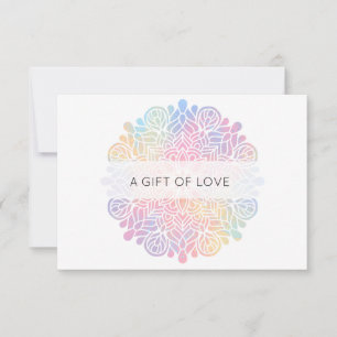 *~*  Watercolor Pastel Rainbow Mandala Spiritual