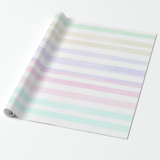Watercolor Pastel Rainbow Striped Paper 4