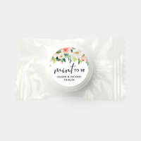 Watercolor Pastel Spring Floral Mint To Be Wedding