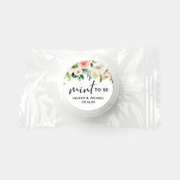 Watercolor Pastel Spring Floral Mint To Be Wedding Life Saver&#174; Mints