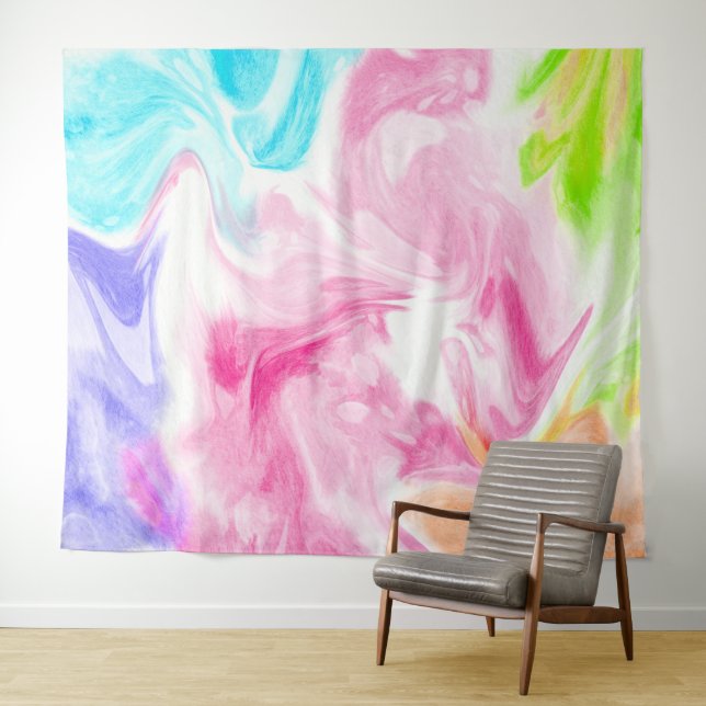 Watercolor Pastel Tapestry (In Situ (Horizontal))