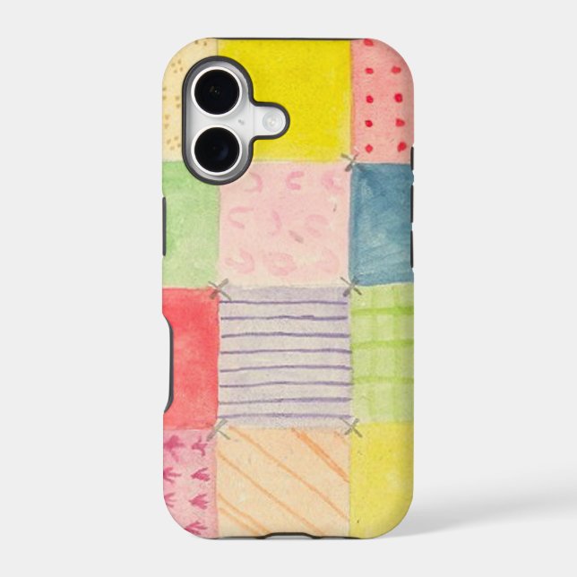 Watercolor Patchwork  Iphone Case (Back)