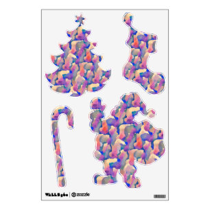 Watercolor Pattern - Christmas Wall Decal