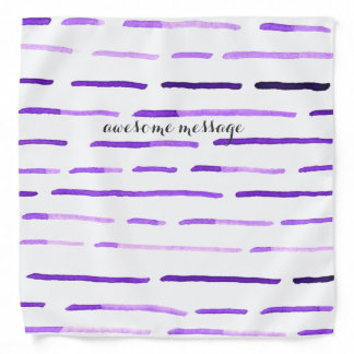 Watercolor Pattern | custom message Bandana