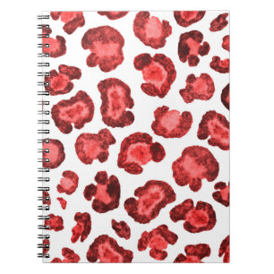 Watercolor pattern illustration leopard skin. Fash Notebook