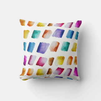 Watercolor Pattern Modern Trendy  Throw Pillow